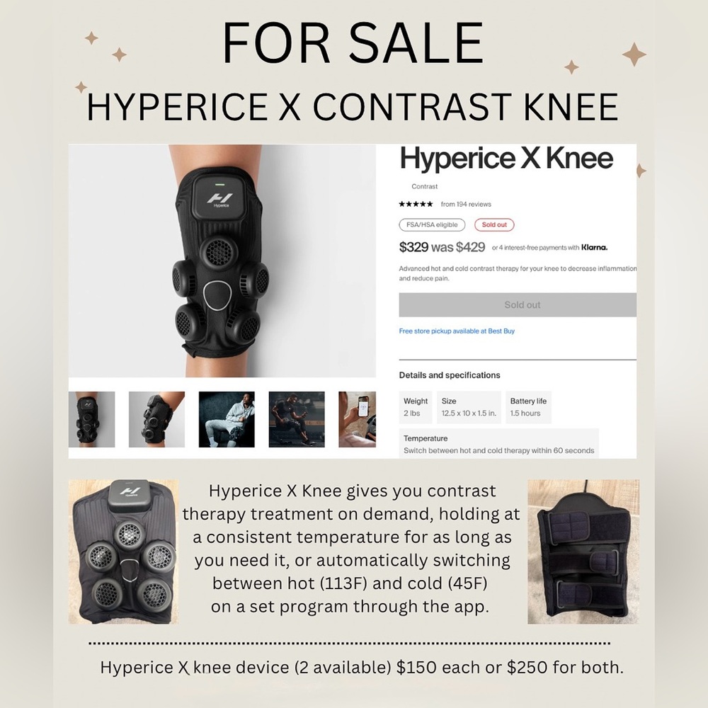 Hyperice X Contrast Knee Device